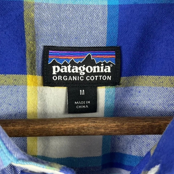 Patagonia Mens Flannel Shirt Multicolor Size Medium Button Up Long Sleeve Plaid - Picture 5 of 10